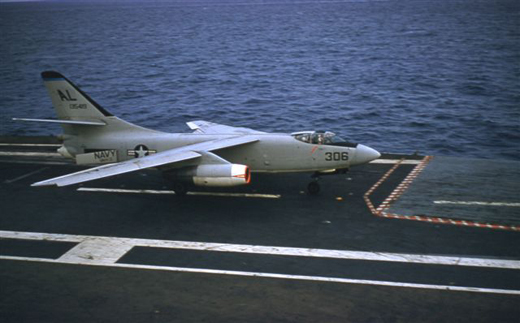 An A3D-1 Skywarrior of Heavy Attack Squadron THREE (VAH-3). VAH-3 was the Replacement Air Group (RAG) squadron for the Atlantic Fleet A3D/A-3 community at NAS Sanford.