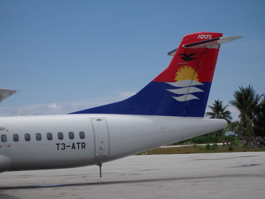 
Air Kiribati's former ATR 72 aircraft at Bonriki International Airport