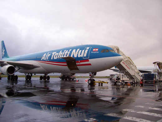 
Air Tahiti Nui Airbus A340 at the airport