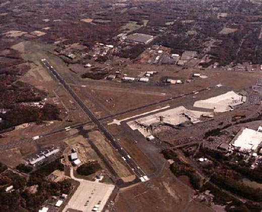 
Aerial view of Bradley International Airport