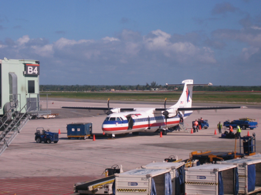 
American Eagle ATR at the airport
