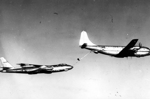 
Boeing B-47A Stratojet AF Serial No. 49-1902 refueled by Boeing KC-97