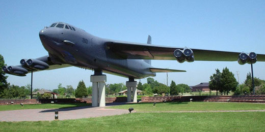 
This B-52G is on display at Langley Air Force Base in Hampton, Virginia Photo by William J. Grimes.