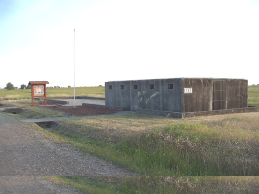 
The remnants of a World War II German POW camp at Beale AFB. This cell block was used for isolation detention.