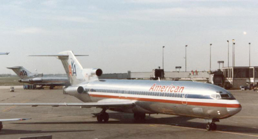 
American Airlines Boeing 727, a type the carrier used heavily at Rochester for over three decades.