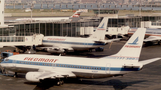 
Piedmont 737's, a type the carrier used at Rochester.