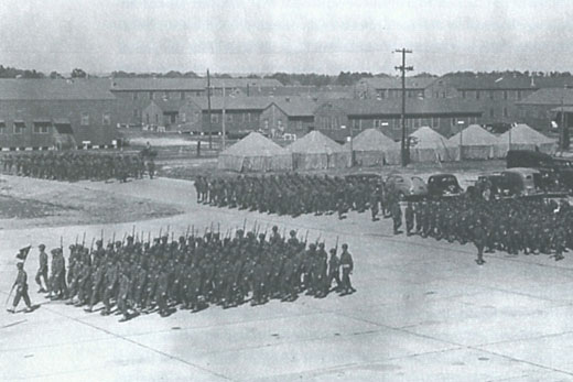 
World War II scene at Brookley Army Air Field.