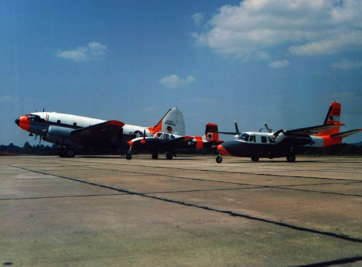 
US Army aircraft at Redstone Army Airfield in the 1950s.