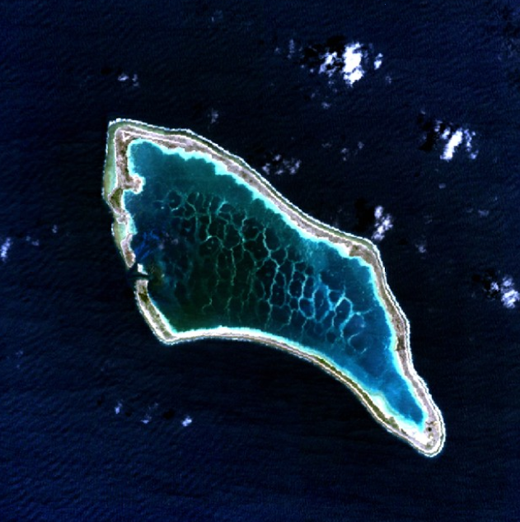 
Canton Island - NASA NLT Landsat 7 (Visible Color) Satellite Image