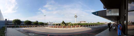 
Panoramic view from Changi Airport Terminal 1 - Gate 5