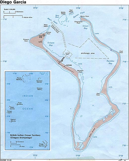 
Detailed map of Diego Garcia.