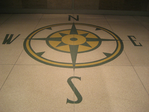 
original Compass floor, saved and relocated from original terminal

