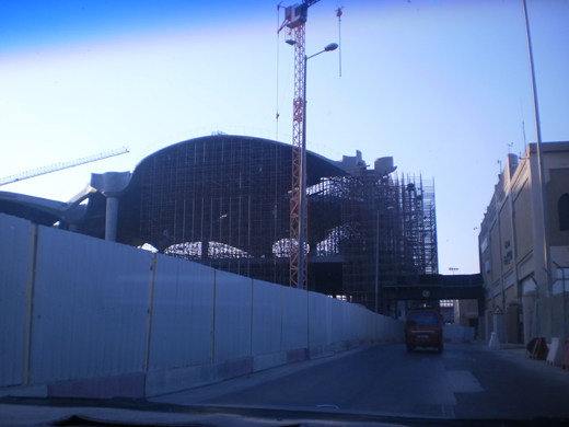 
Construction work at QAIA
