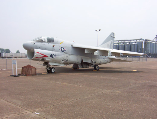 
A-7 Corsair II in front of the Veterans' Museum