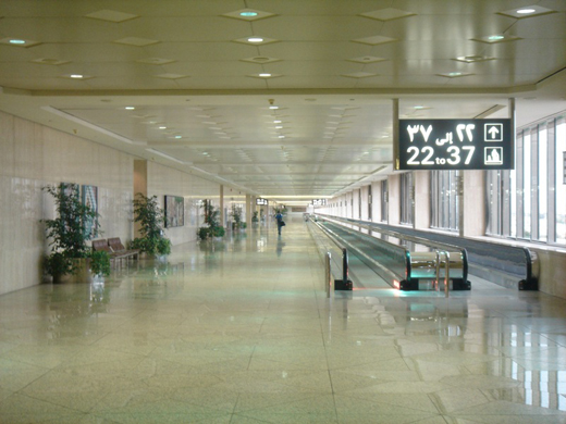 
Inside the passenger terminal