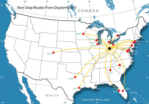 
The terminal at Dayton International Airport.