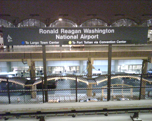 
The airport is served by a Washington Metro stop, and has a shuttle bus connecting the rail stop with Terminal A.