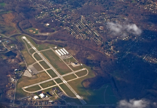 
Aerial view of the airport in November 2008