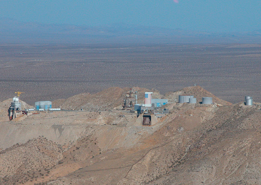 
Rocket test area at Edwards AFRL site