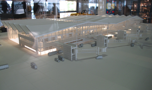 
Model for the new terminal which will open in 2012.