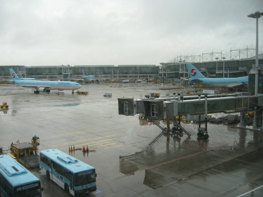 
Korean Air flight taxiing out at Incheon Airport