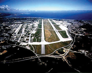 
Aerial view of Kadena Air Base