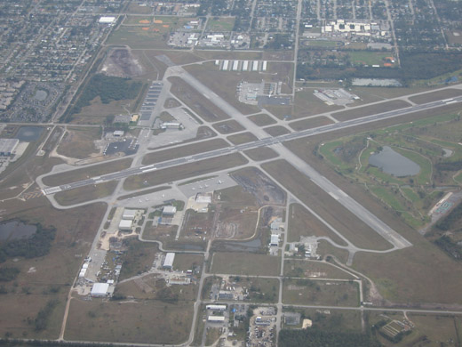 
Aerial view of Kissimmee Gateway Airport