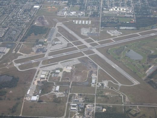 
Aerial view of Kissimmee Gateway Airport