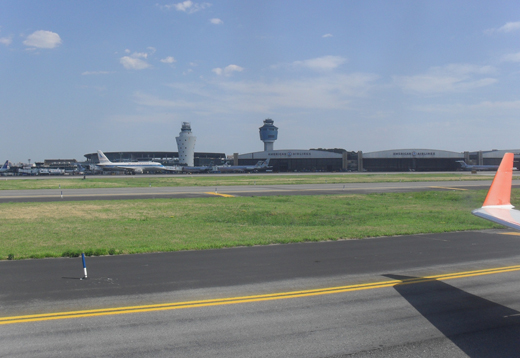 
La Guardia Airport as seen from runway 22