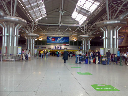 
Departures area of Portela Airport