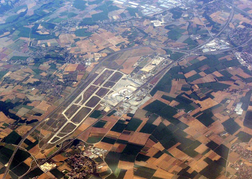 
Aerial view of the airport