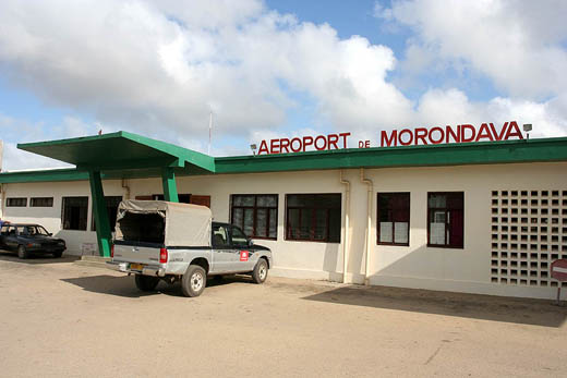 
Front view of the Morondava Airport, Madagascar.