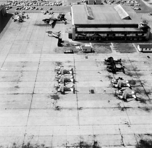 
Naval Air Reserve Training Unit hangar 113 in 1958