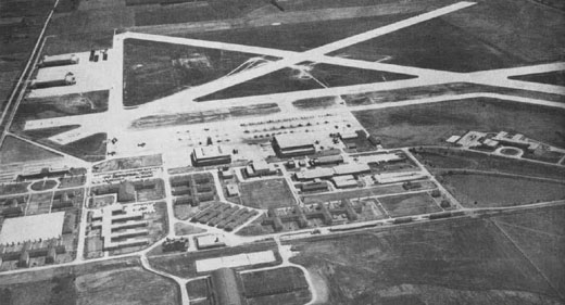 
Aerial view of NAS Olathe in the 1940s