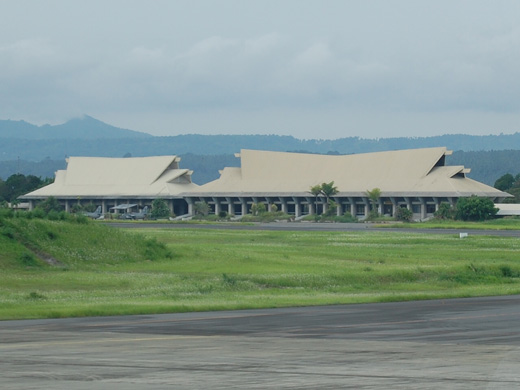 
The airport's old terminal buildings were in use until 2003.