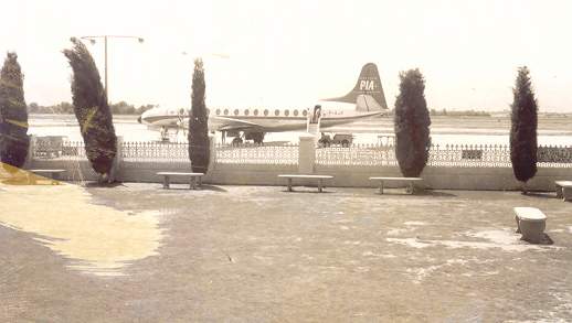 
A Pakistan International Airlines (PIA) Vickers Viscount 815 was a regular visitor to the airport in the 1960s.