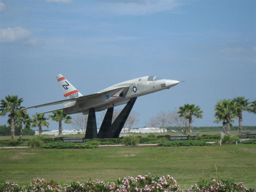 RA-5C Vigilante, BuNo 156632, in the markings of Reconnaissance Attack Squadron THREE (RVAH-3) on display at Orlando Sanford International Airport (former NAS Sanford) in late March 2008