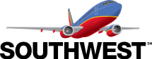 
Advertising logo of Southwest Airlines.