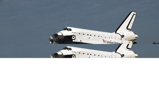 
Atlantis landing after STS-122