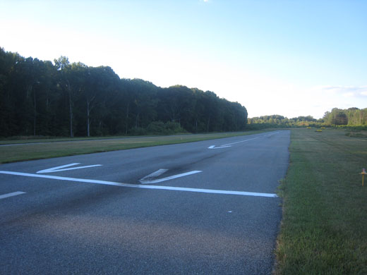 
New threshold in foreground, looking toward the old threshold