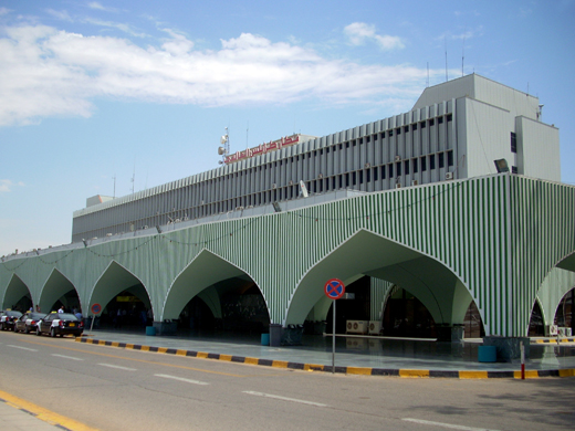 
The entrance to the main international terminal.