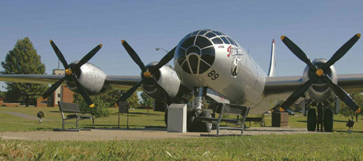 
Boeing B-29A-40-BN Superfortress, AAF Ser. No. 44-61671 on static display by the main gate.