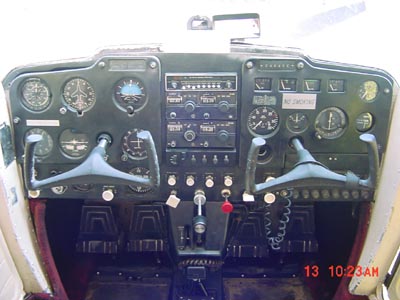 
1967 model Cessna 150G instrument panel