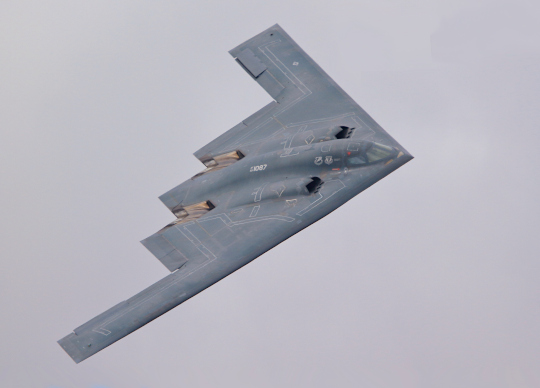 The U.S Air Force B-2 stealth bomber