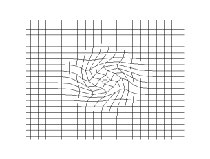 
Propagation of a transverse spherical wave in a 2d grid (empirical model)