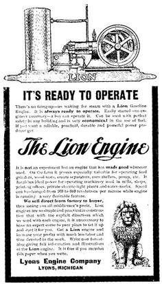 
A 1906 gasoline engine