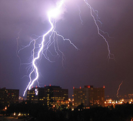 
Lightning is electric current