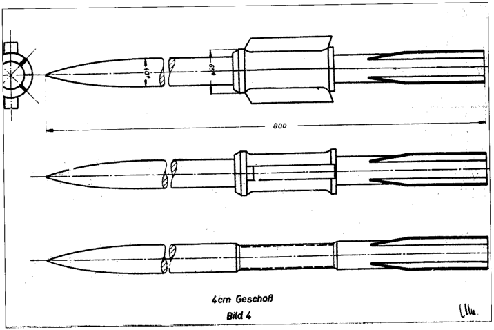 
Drawings of electric gun projectiles