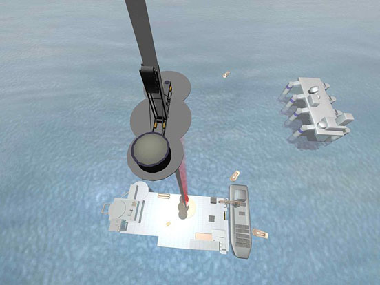 
One concept for the space elevator has it tethered to a mobile seagoing platform.