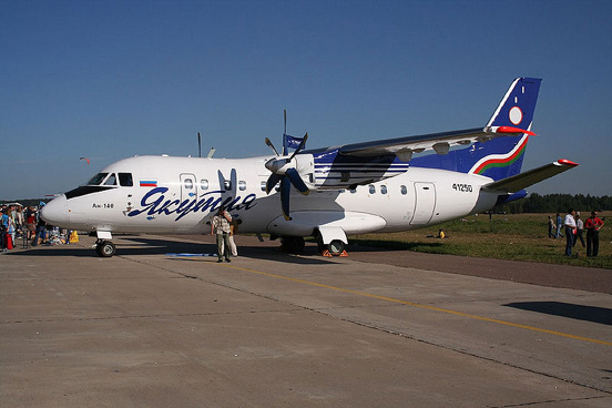 
Antonov An-140 in Yakutia Airlines livery.